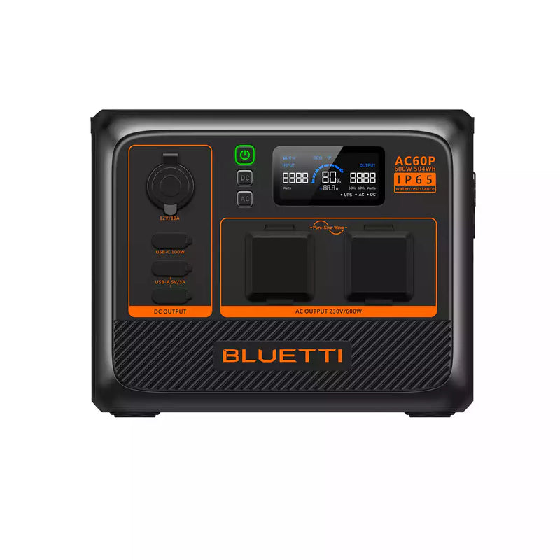 BLUETTI AC60P Station électrique portable | 600 W / 504 Wh