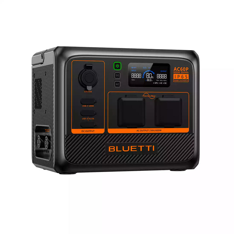 BLUETTI AC60P Station électrique portable | 600 W / 504 Wh