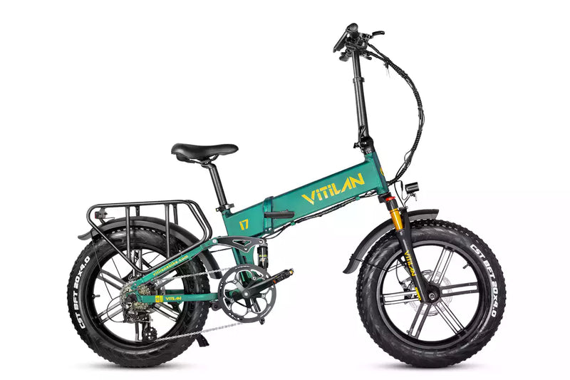 Vélo Électrique pliant VITILAN I7 Pro Vert