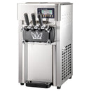 VEVOR Machine à Crème Glacée 1200 W Sorbetière électrique Professionnelle Commerciale 18 L/h 2 Saveurs Uniques 1 Saveur Mixte 2 Trémies 3 L Machine