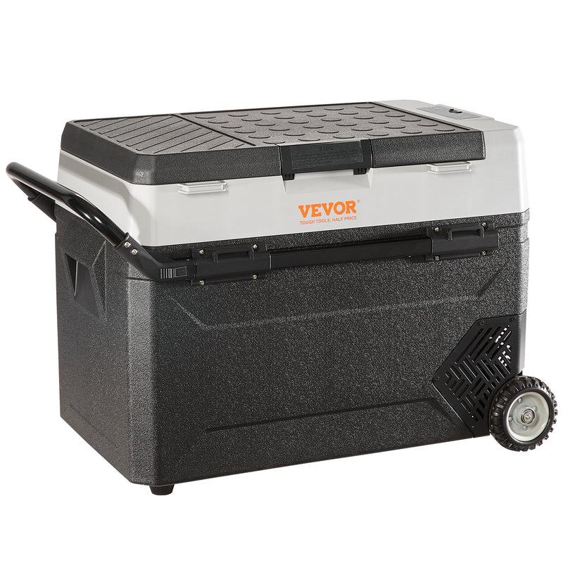 VEVOR Glacière Électrique Portable de 38 L Réfrigérateur de Voiture Portable 12/24 V CC 100-240 V CA Frigo Voiture Double Zone 0,708 kW.h -20 °C à 10 °C Réglable Congélateur pour Camion Bateau Camping