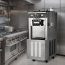 VEVOR Machine à Crème Glacée Commerciale 34-44 L/h 1850 W 3 Saveurs, Machine à Glace Italienne Trémie 2x9 L, Panneau LED, Utilisation à Un Seul Cylindre Disponible, Réfrigération de Nuit, Snack-Bar
